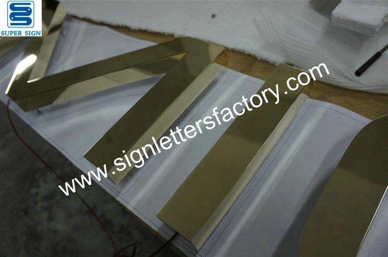 backlit LED stainless steel sign letters